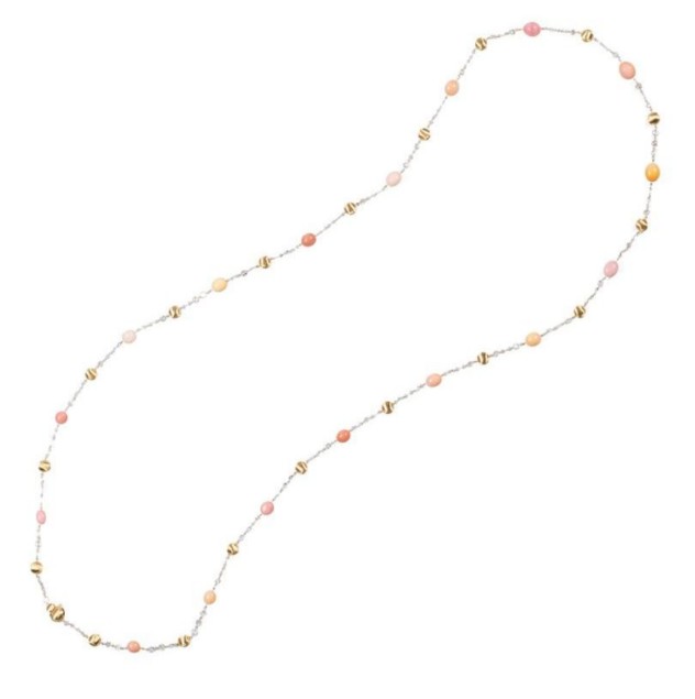 18Kt Two Toned Unico Pearl And Diamond Necklace 7.41cttw