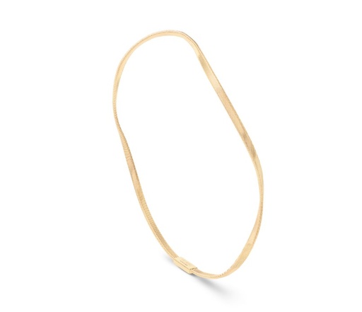 [SG31 Y-01-6.7] 18Kt Yellow Gold Marrakech Twisted Bangle
